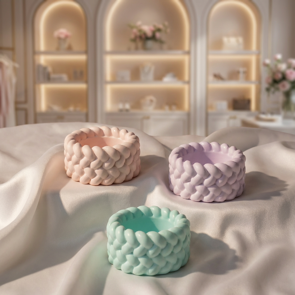 Braided T-Light Holders