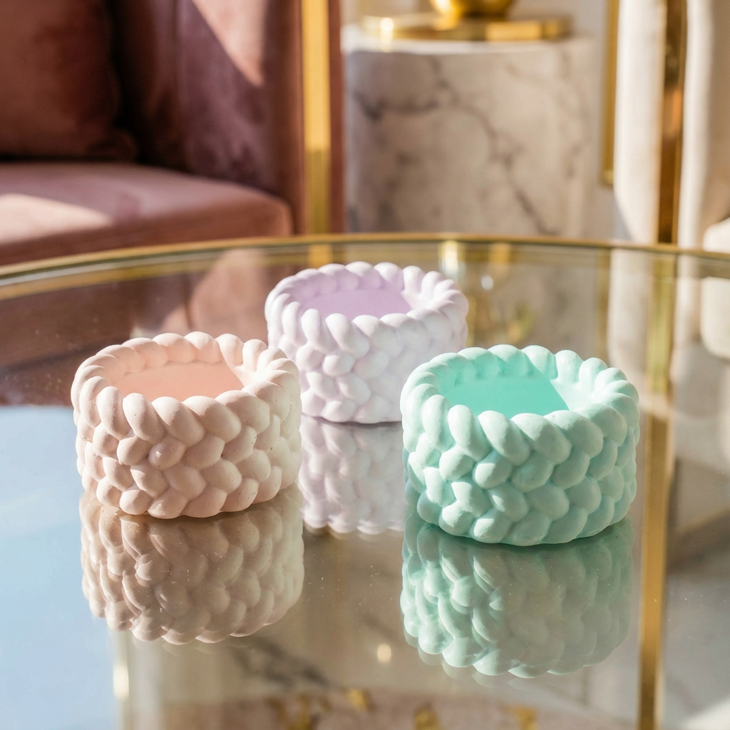 Braided T-Light Holders