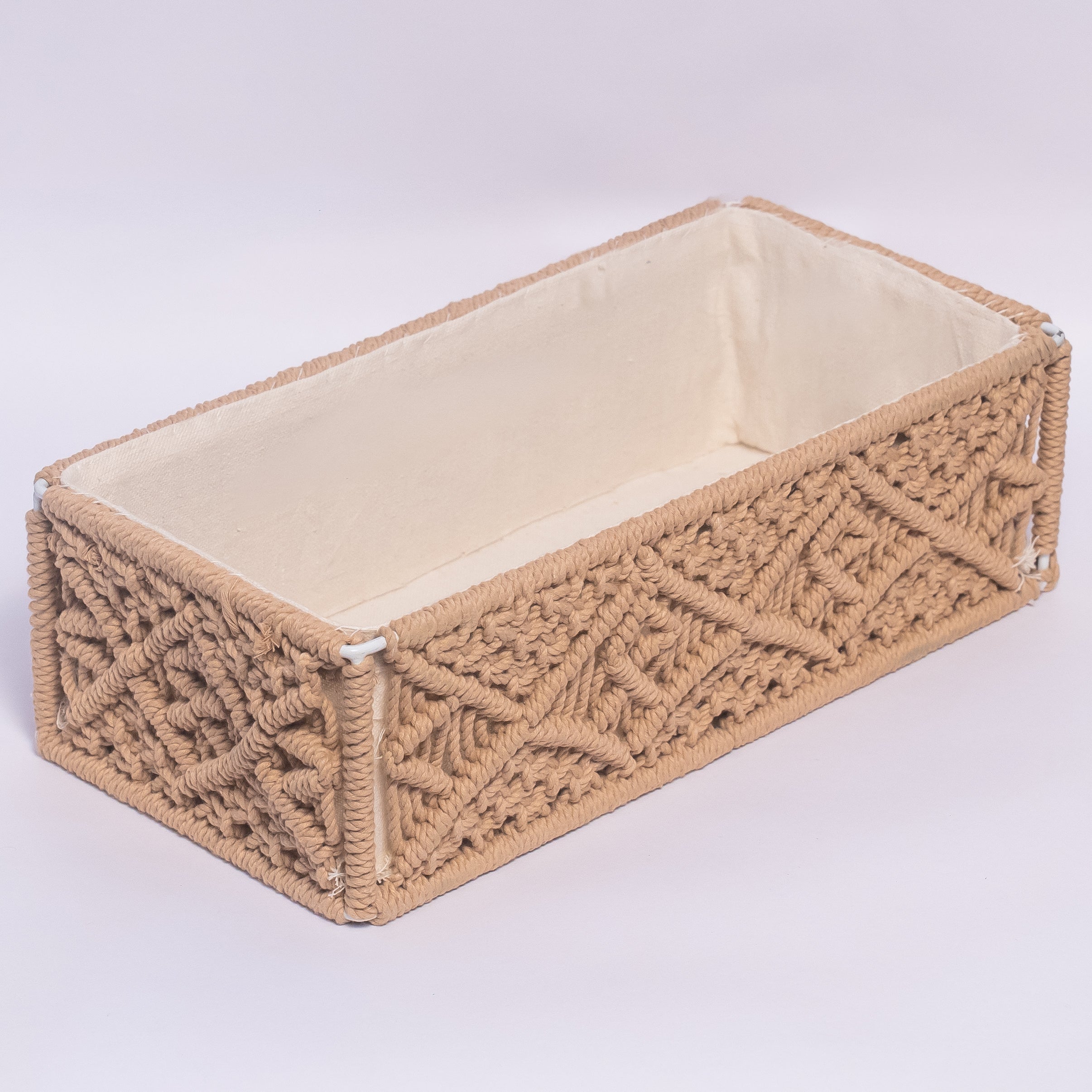 Beige Macrame Baskets