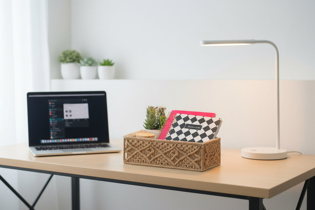 Beige Macrame Baskets