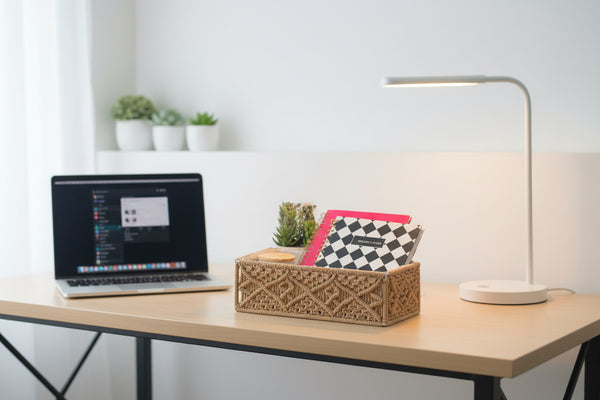 Beige Macrame Baskets