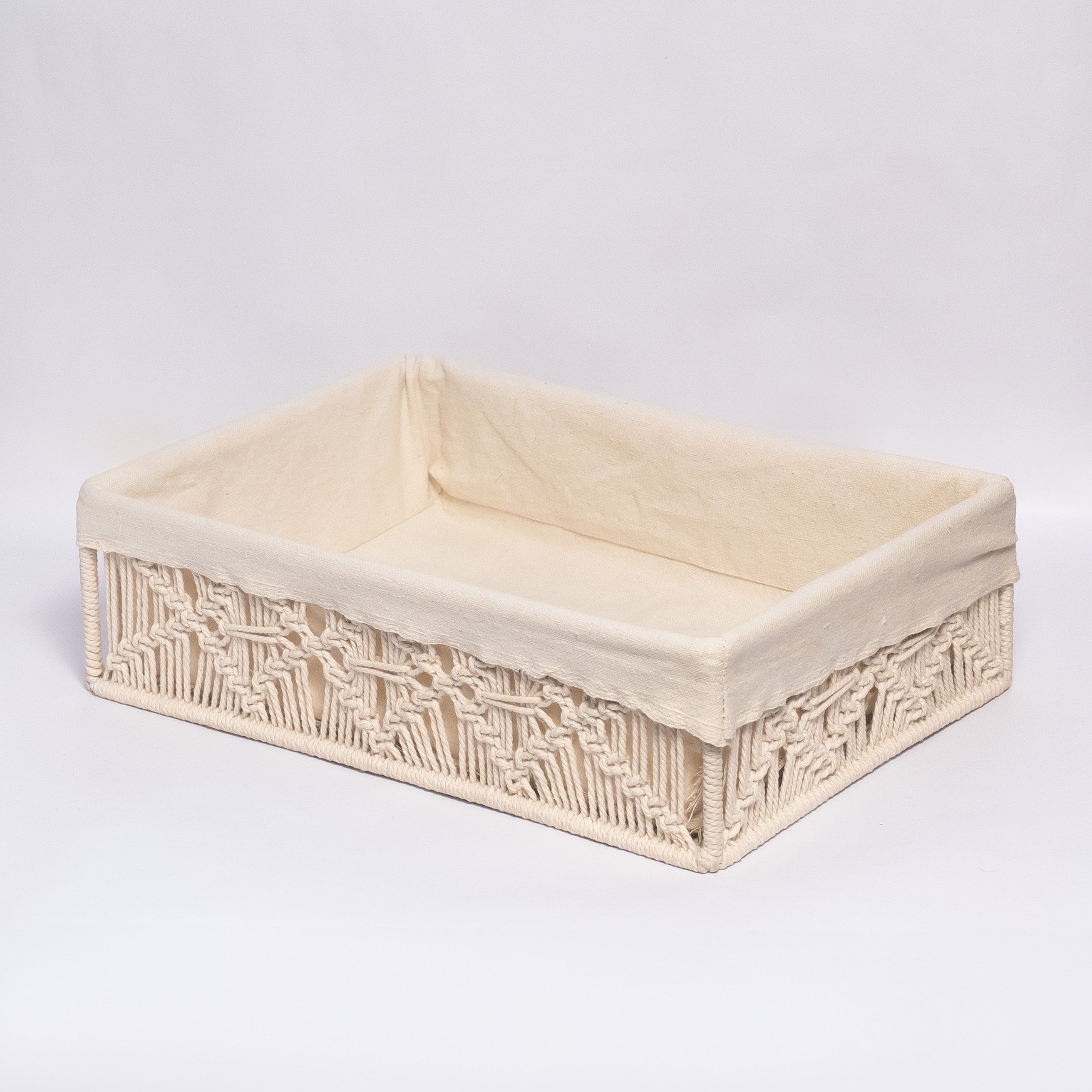 Off- White Macrame Baskets