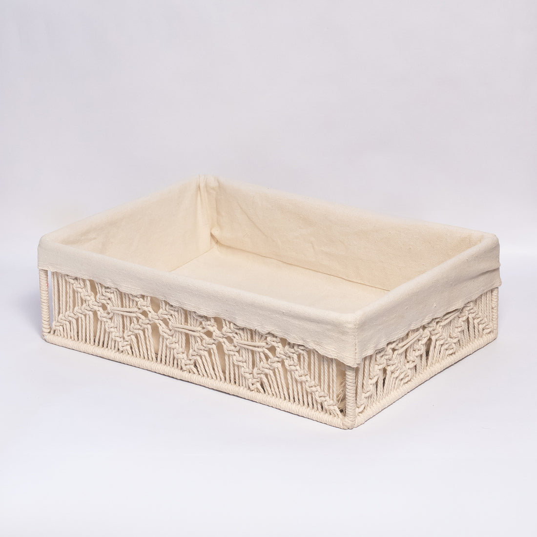 Off- White Macrame Baskets