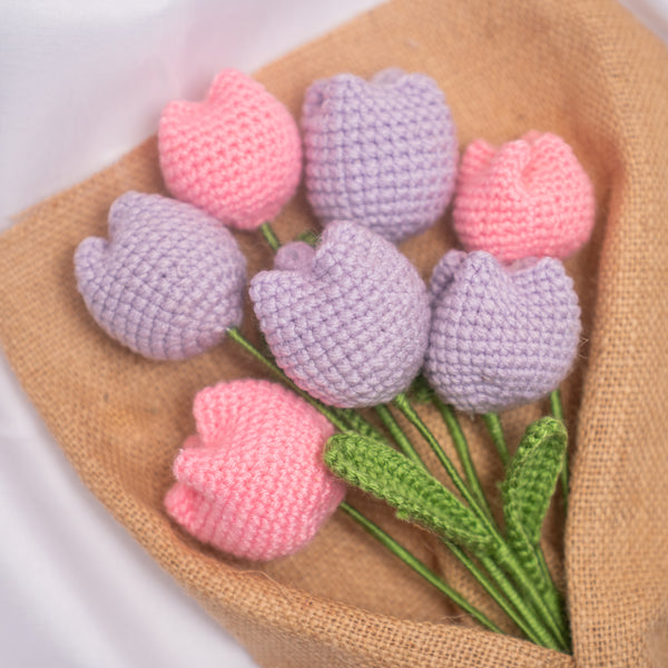 Pink & Purple Tulips Bouquet