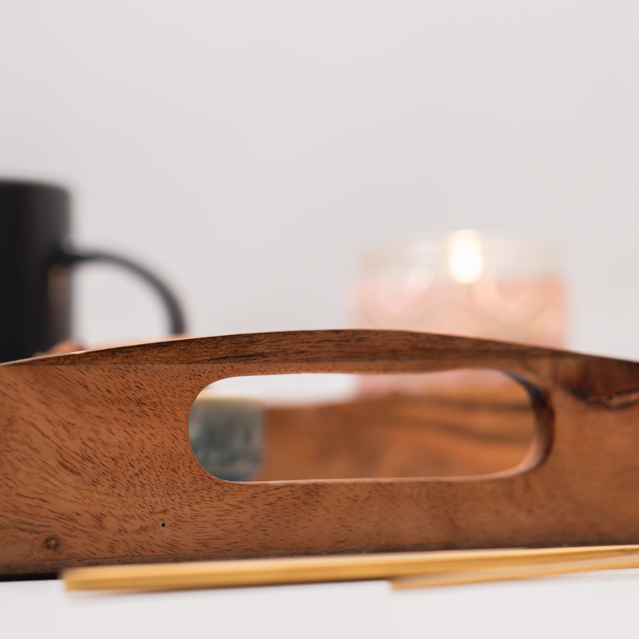 Serving Tray (Blue Brocade Motif)