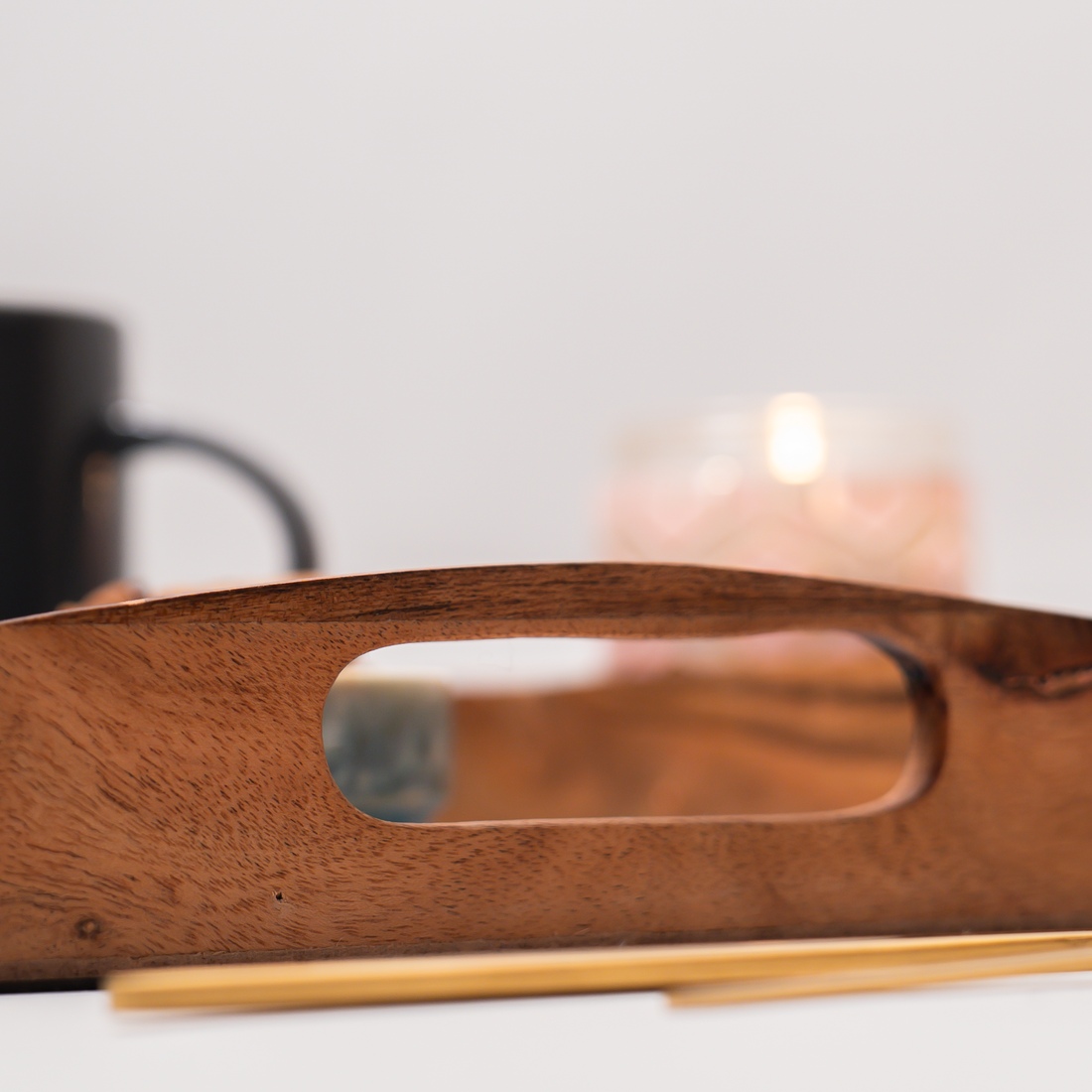 Serving Tray (Blue Brocade Motif)