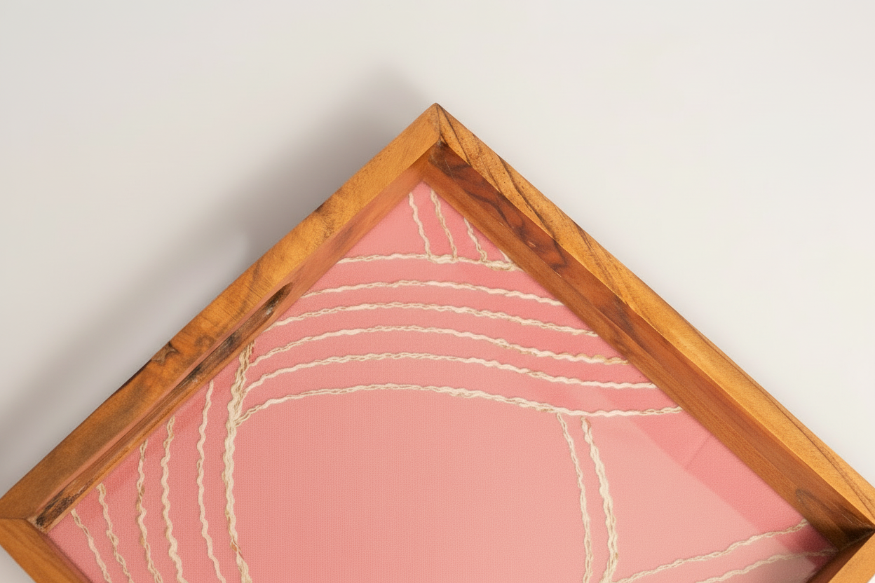 Serving Tray (Pink Wave)