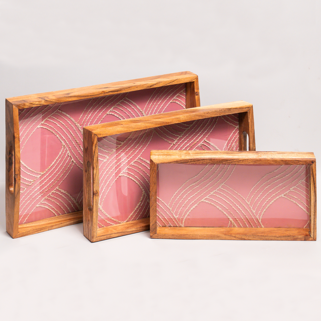 Serving Tray (Pink Wave)